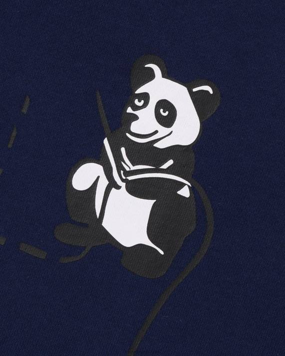 A Bathing Ape Mænd farve camo panda hættetrøje med fuld lynlås HH6J186 Marine blå