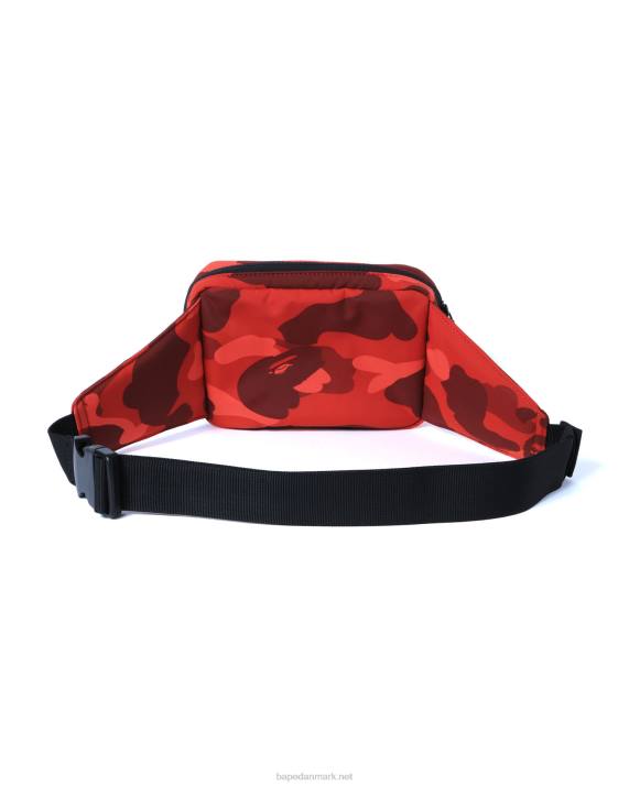 A Bathing Ape Mænd farve camo taljetaske HH6J762 knaldrød