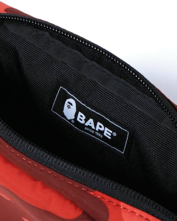A Bathing Ape Mænd farve camo taljetaske HH6J762 knaldrød