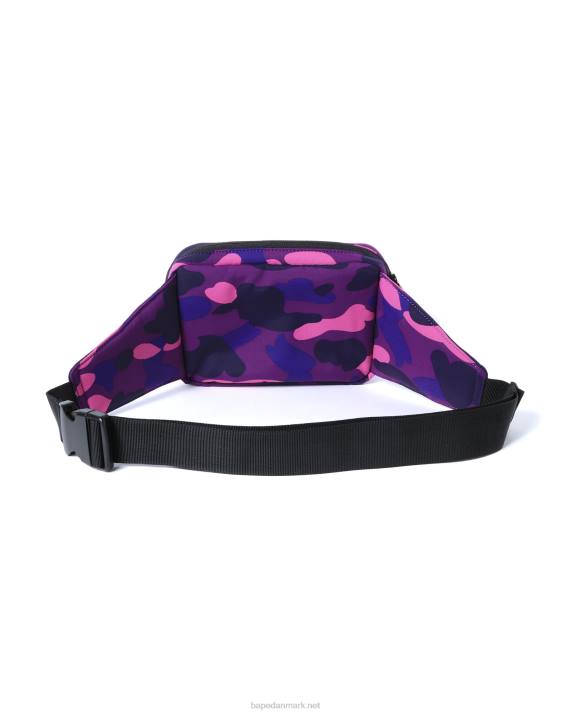 A Bathing Ape Mænd farve camo taljetaske HH6J764 lilla