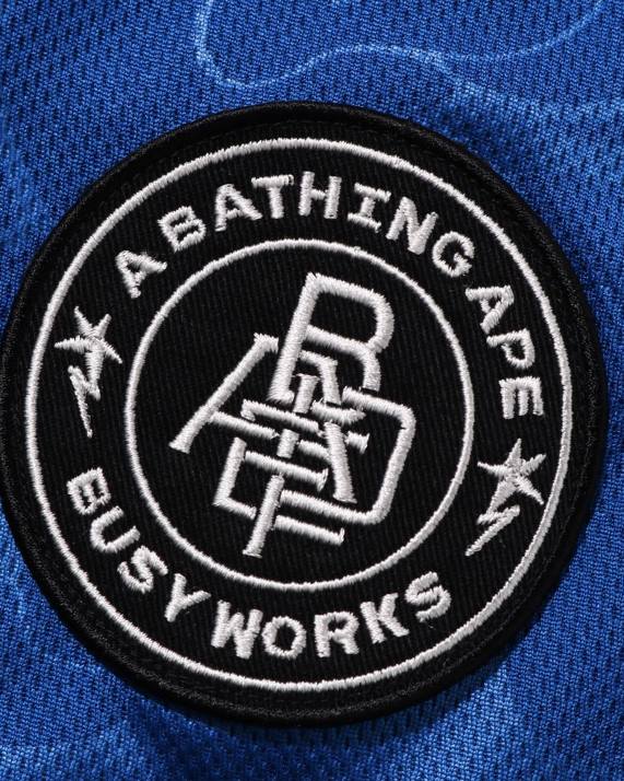 A Bathing Ape Mænd fodbold shorts HH6J356 blå