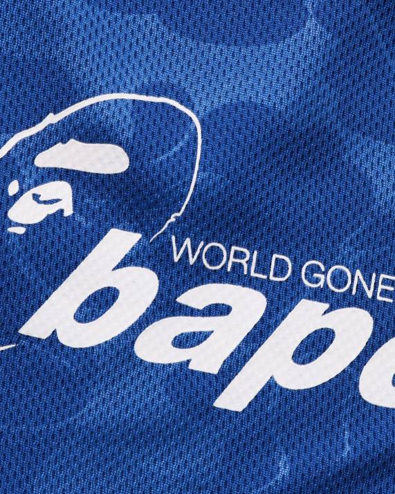 A Bathing Ape Mænd fodbold shorts HH6J356 blå