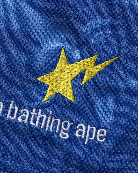 A Bathing Ape Mænd fodbold shorts HH6J356 blå