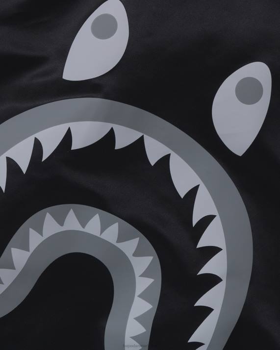 A Bathing Ape Mænd haj løs pasform ma-1 HH6J191 sort
