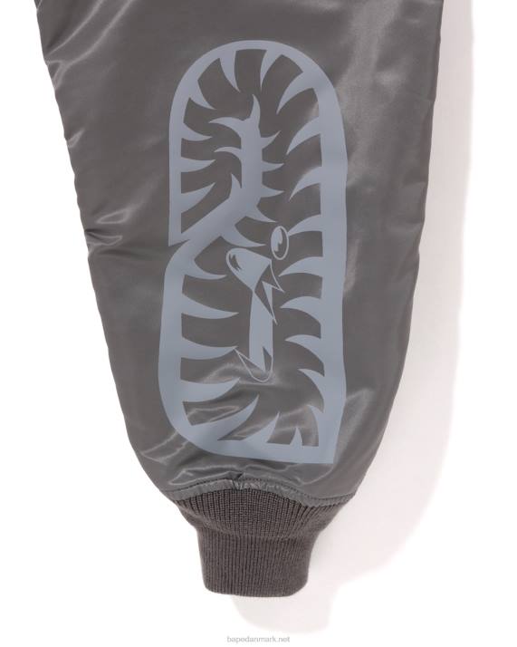 A Bathing Ape Mænd haj løs pasform ma-1 HH6J192 sølv