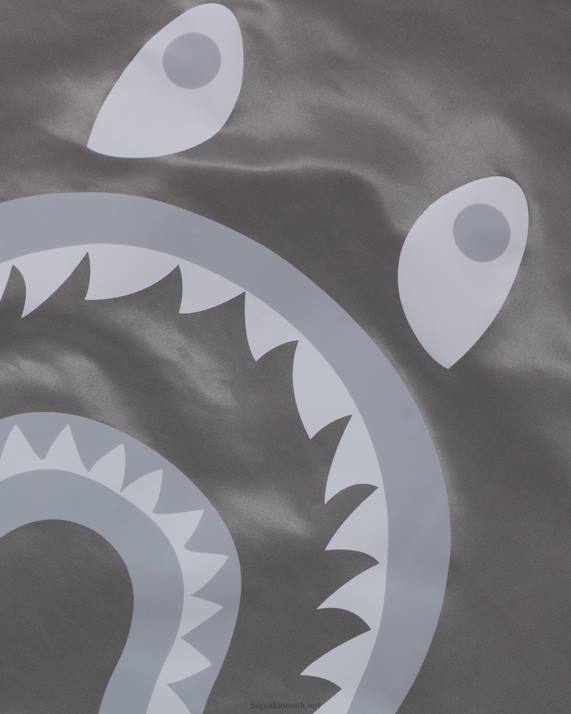 A Bathing Ape Mænd haj løs pasform ma-1 HH6J192 sølv