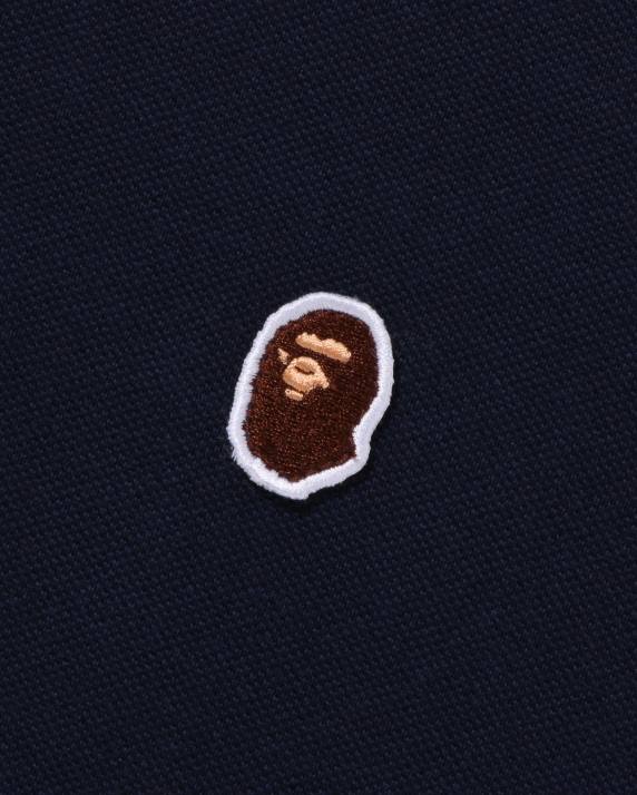A Bathing Ape Mænd head one point afslappet pasform polo HH6J57 Marine blå