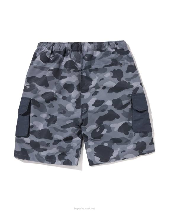 A Bathing Ape Mænd honeycomb camo cargo shorts HH6J97 grå