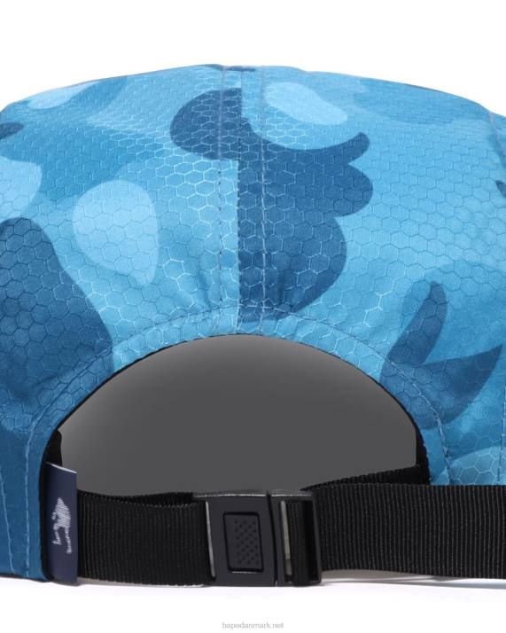 A Bathing Ape Mænd honeycomb camo jet cap HH6J413 lyseblå