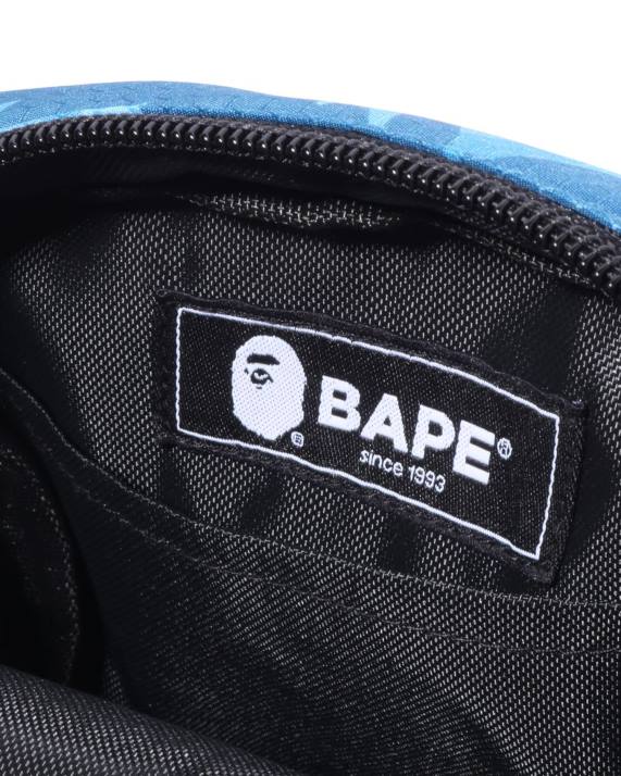 A Bathing Ape Mænd honeycomb camo mini skuldertaske HH6J409 lyseblå