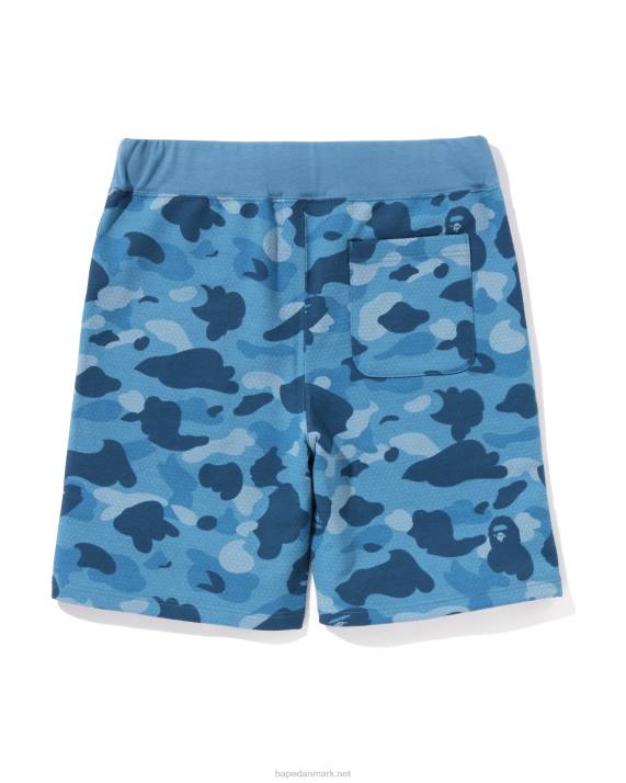 A Bathing Ape Mænd honeycomb camo shark sweatshorts HH6J127 lyseblå