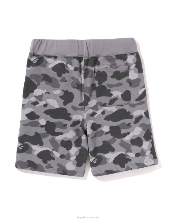 A Bathing Ape Mænd honeycomb camo shark sweatshorts HH6J128 grå