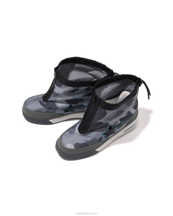 A Bathing Ape Mænd honeycomb camo zip road sta m2 HH6J671 grå