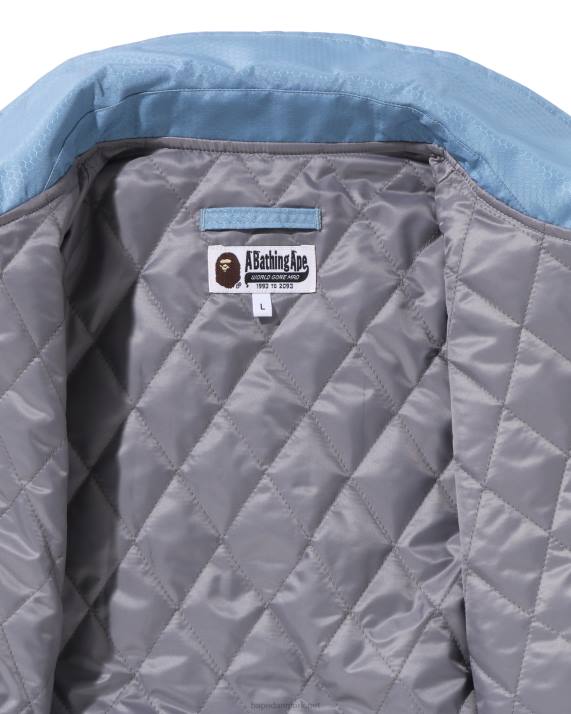 A Bathing Ape Mænd honeycomb ripstop bomberjakke HH6J317 lyseblå