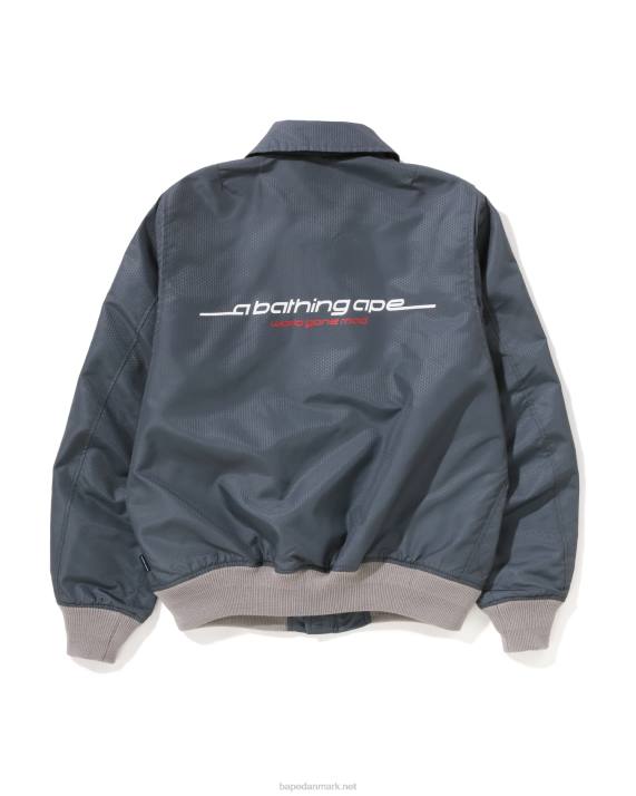 A Bathing Ape Mænd honeycomb ripstop bomberjakke HH6J318 grå