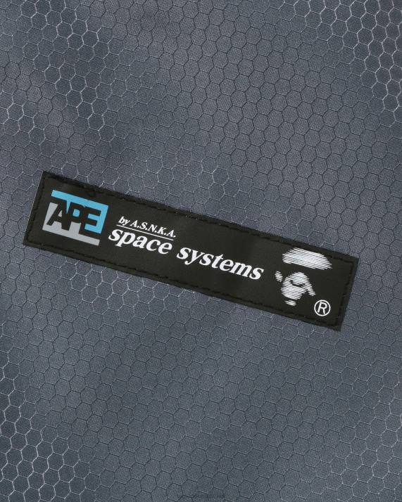A Bathing Ape Mænd honeycomb ripstop bomberjakke HH6J318 grå