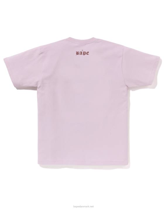 A Bathing Ape Mænd hoved 1993 t-shirt HH6J54 pastel lilla