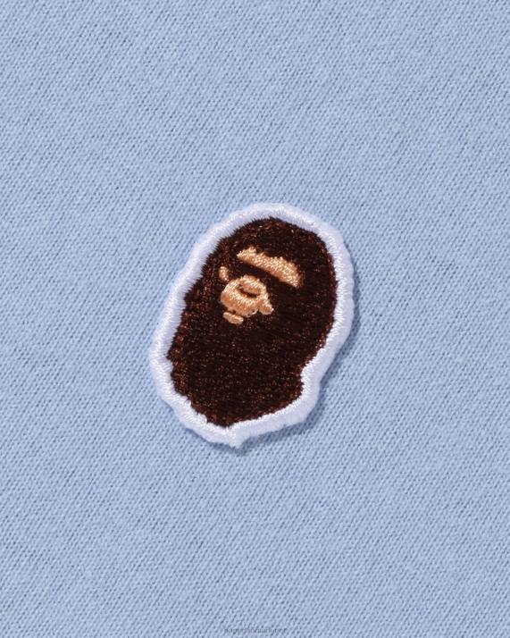 A Bathing Ape Mænd hoved et point tee HH6J338 lyseblå