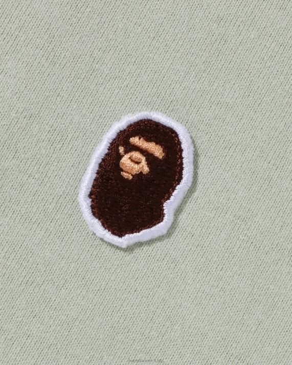 A Bathing Ape Mænd hoved et point tee HH6J339 militærgrøn