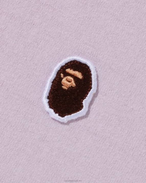 A Bathing Ape Mænd hoved et point tee HH6J340 lilla