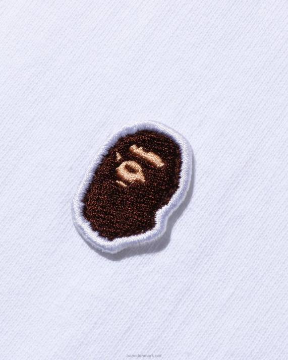 A Bathing Ape Mænd hoved et point tee HH6J341 hvid