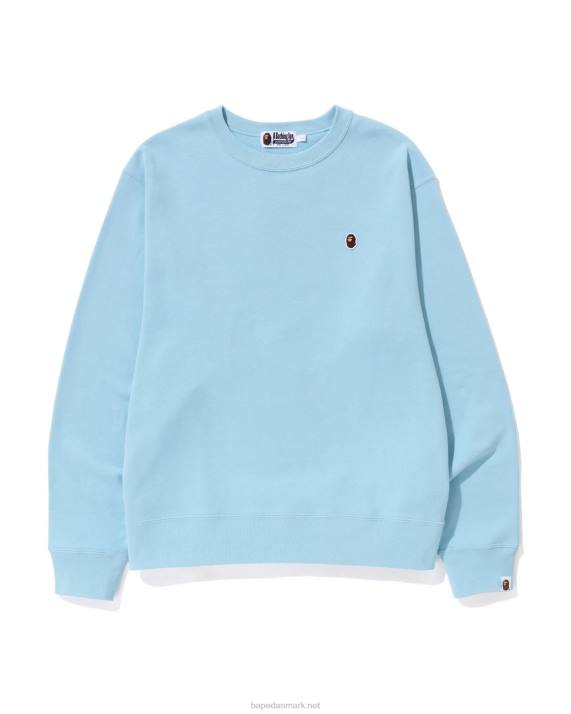 A Bathing Ape Mænd hoved et punkt afslappet pasform rund hals HH6J306 blå