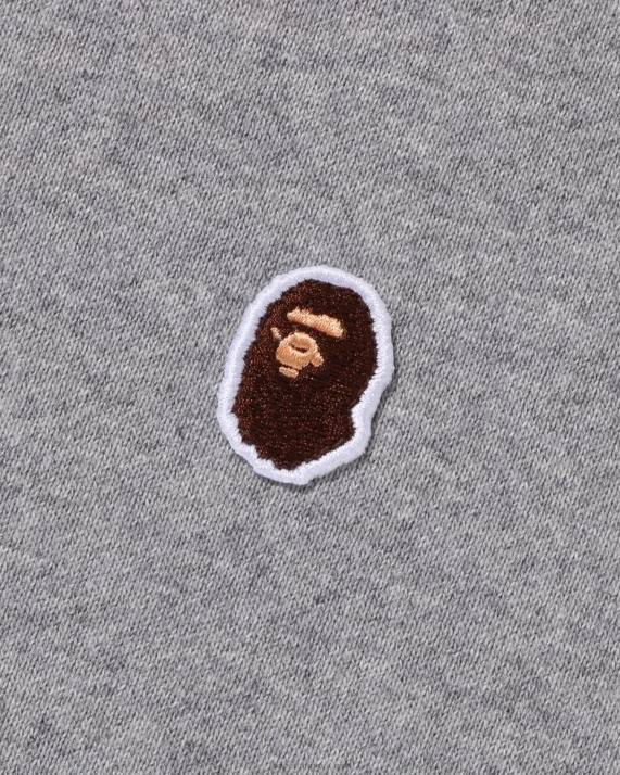 A Bathing Ape Mænd hoved et punkt afslappet pasform rund hals HH6J308 grå
