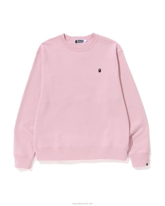 A Bathing Ape Mænd hoved et punkt afslappet pasform rund hals HH6J309 lyserød
