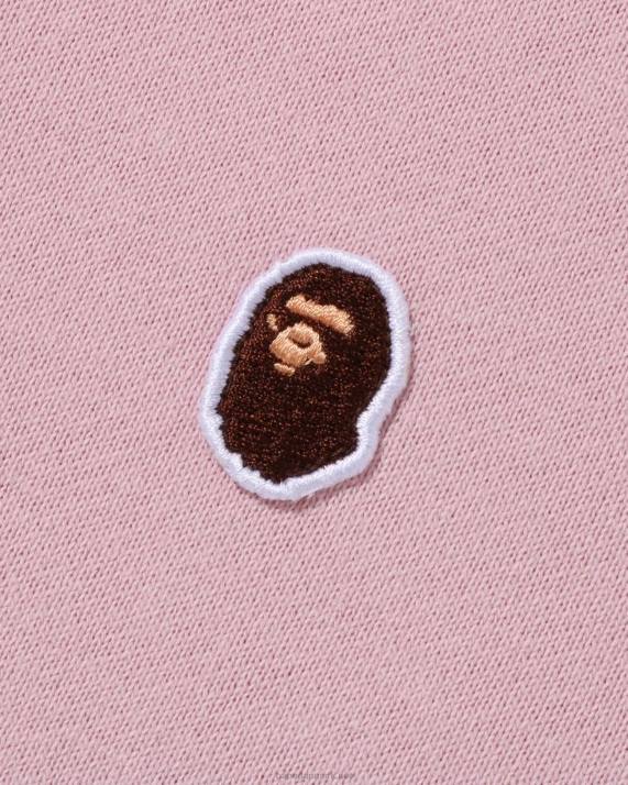 A Bathing Ape Mænd hoved et punkt afslappet pasform rund hals HH6J309 lyserød
