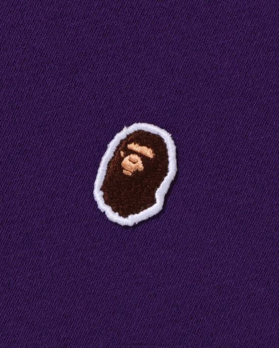 A Bathing Ape Mænd hoved et punkt afslappet pasform rund hals HH6J310 lilla