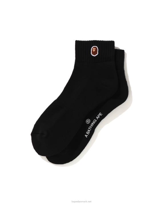 A Bathing Ape Mænd hoved et punkt ankelstrømper HH6J511 sort