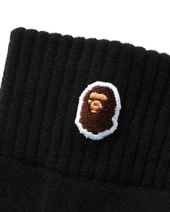 A Bathing Ape Mænd hoved et punkt ankelstrømper HH6J578 sort