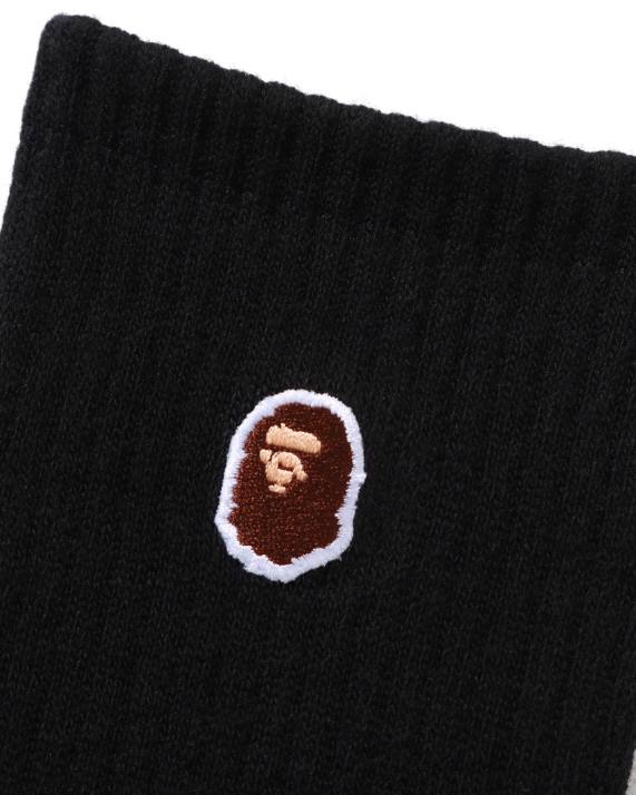 A Bathing Ape Mænd hoved et punkt sokker HH6J502 sort