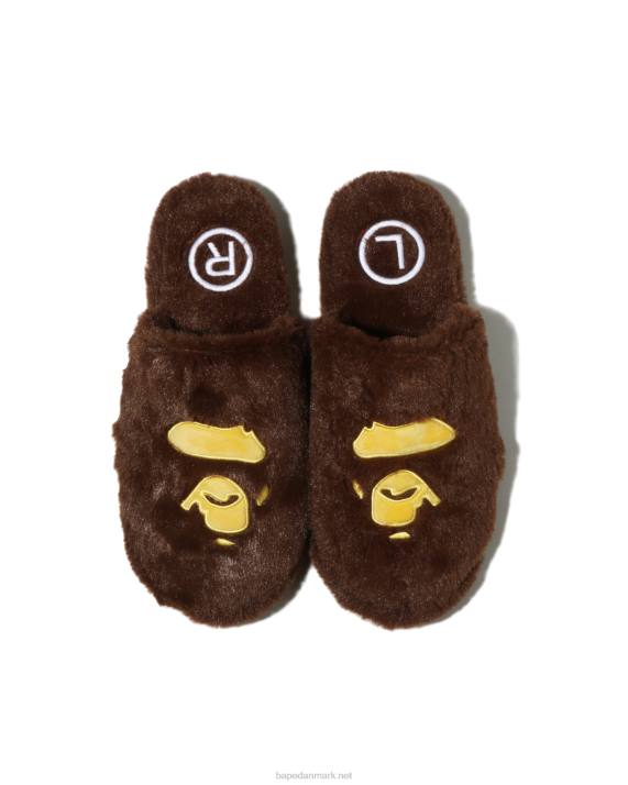 A Bathing Ape Mænd hoved hjemmesko HH6J711 Brun
