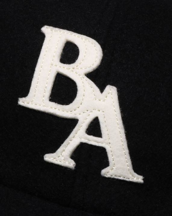 A Bathing Ape Mænd hoved melton panel hætte HH6J522 sort