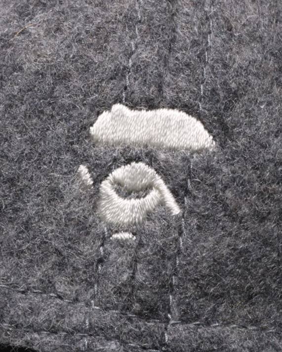 A Bathing Ape Mænd hoved melton panel hætte HH6J523 grå