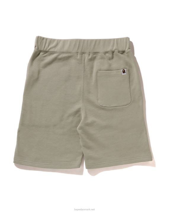 A Bathing Ape Mænd hoved one point sweat shorts HH6J101 taupe