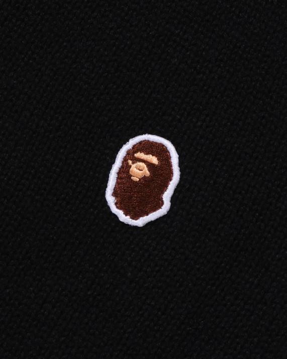 A Bathing Ape Mænd hovedet strikket vest HH6J223 sort