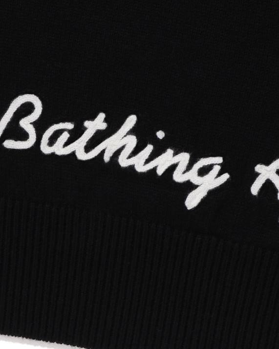 A Bathing Ape Mænd hovedet strikket vest HH6J223 sort