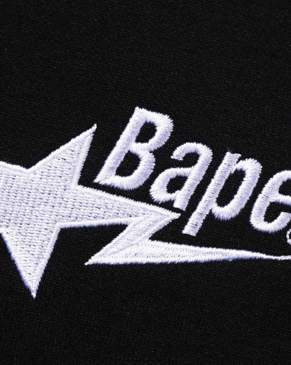 A Bathing Ape Mænd hættetrøje i afslappet pasform med logo HH6J333 sort