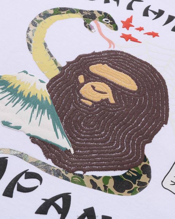 A Bathing Ape Mænd japansk kultur t-shirt HH6J115 hvid