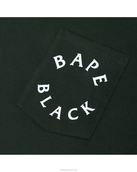 A Bathing Ape Mænd langærmet t-shirt med logotryk HH6J351 dyb jungle