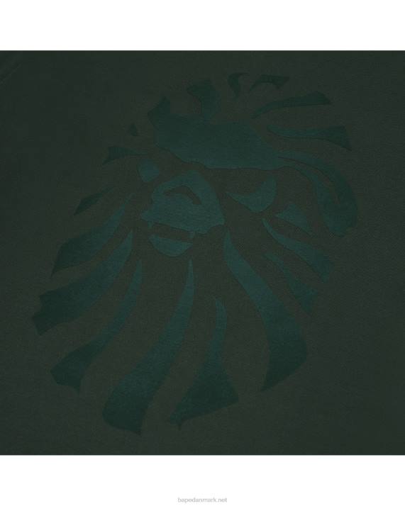 A Bathing Ape Mænd langærmet t-shirt med logotryk HH6J351 dyb jungle