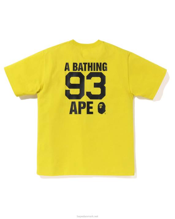A Bathing Ape Mænd logo t-shirt HH6J8 gul