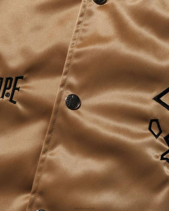 A Bathing Ape Mænd nylon varsity jakke HH6J181 guld