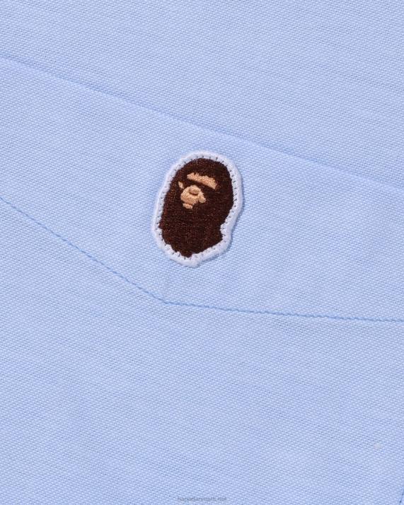 A Bathing Ape Mænd oxford skjorte i afslappet pasform HH6J328 lyseblå