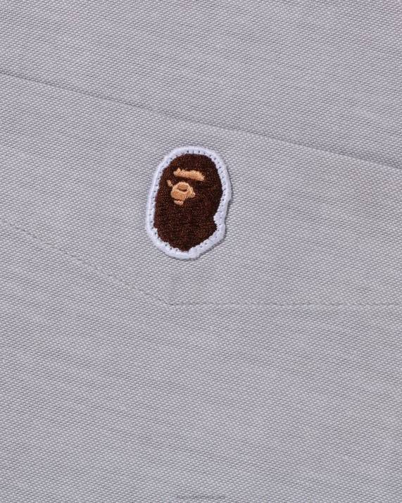 A Bathing Ape Mænd oxford skjorte i afslappet pasform HH6J329 grå