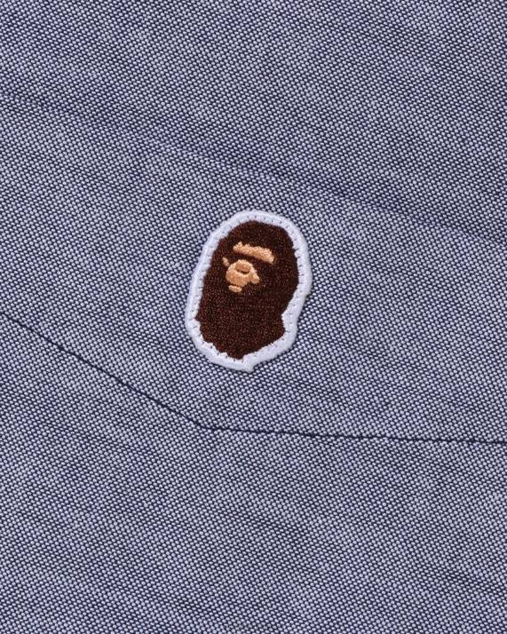 A Bathing Ape Mænd oxford skjorte i afslappet pasform HH6J330 blå