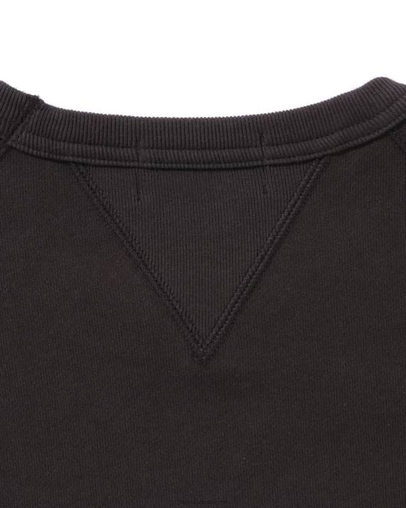 A Bathing Ape Mænd patch afslappet pasform rund hals HH6J294 mørkegrå