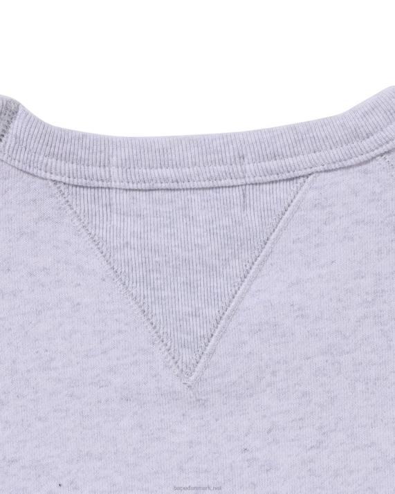 A Bathing Ape Mænd patch afslappet pasform rund hals HH6J295 grå